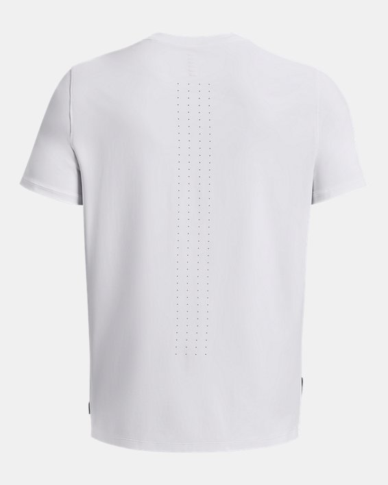 Men's UA Launch Elite Graphic Short Sleeve in White image number 5